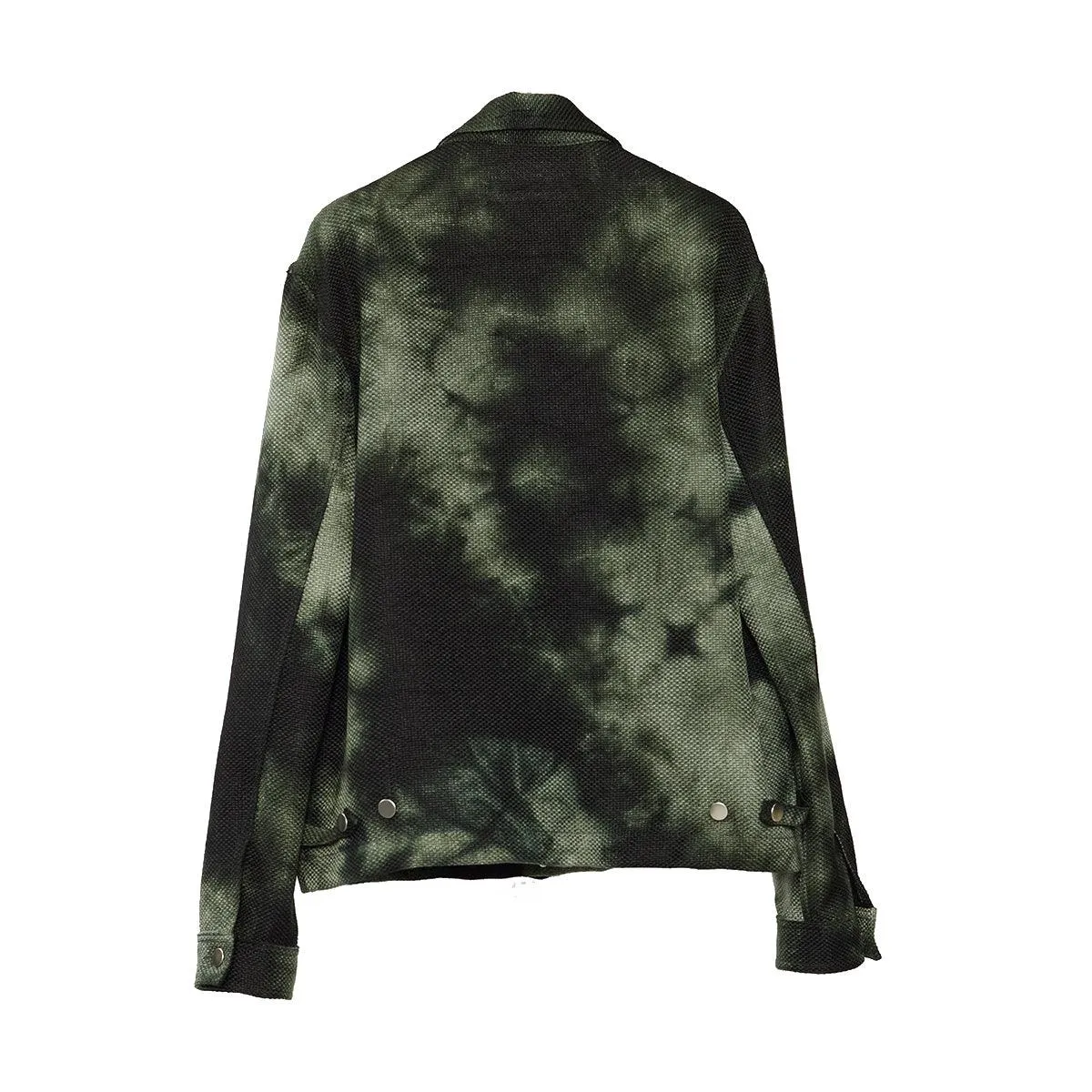 Tie Dye Military Jacket 'Green'