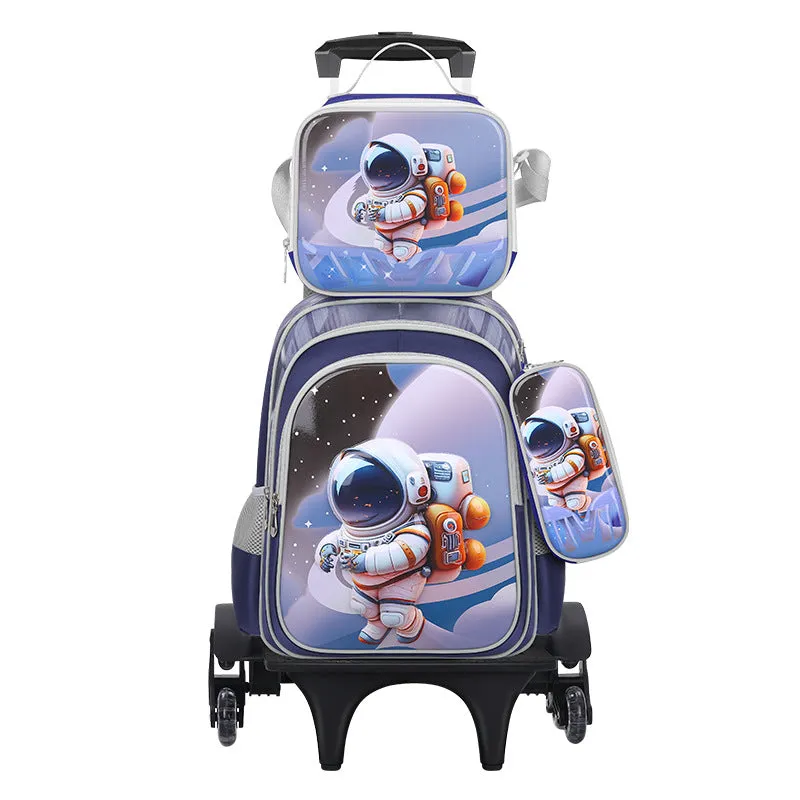 Tie rod schoolbag lunch bag pencil case 3D leather