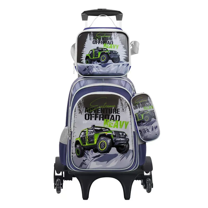 Tie rod schoolbag lunch bag pencil case 3D leather