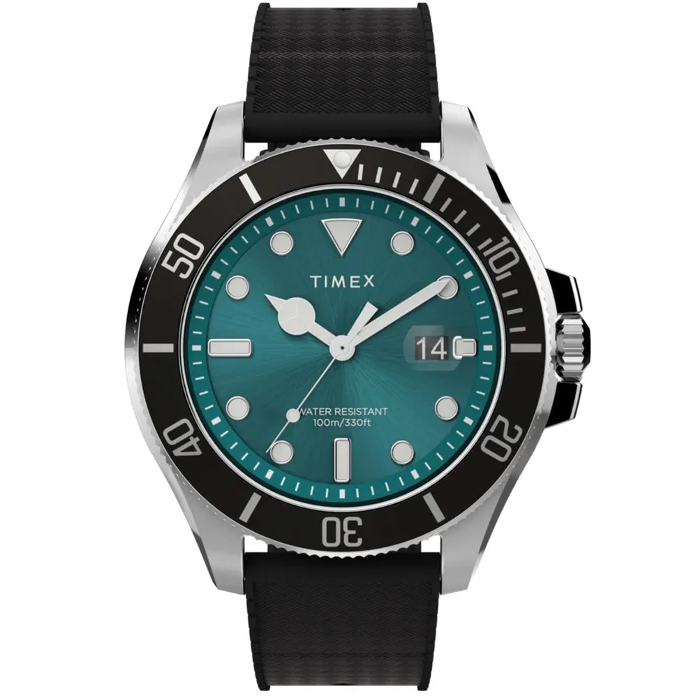Timex Harborside Coast Silicone Strap Mens Watch TW2V91700 