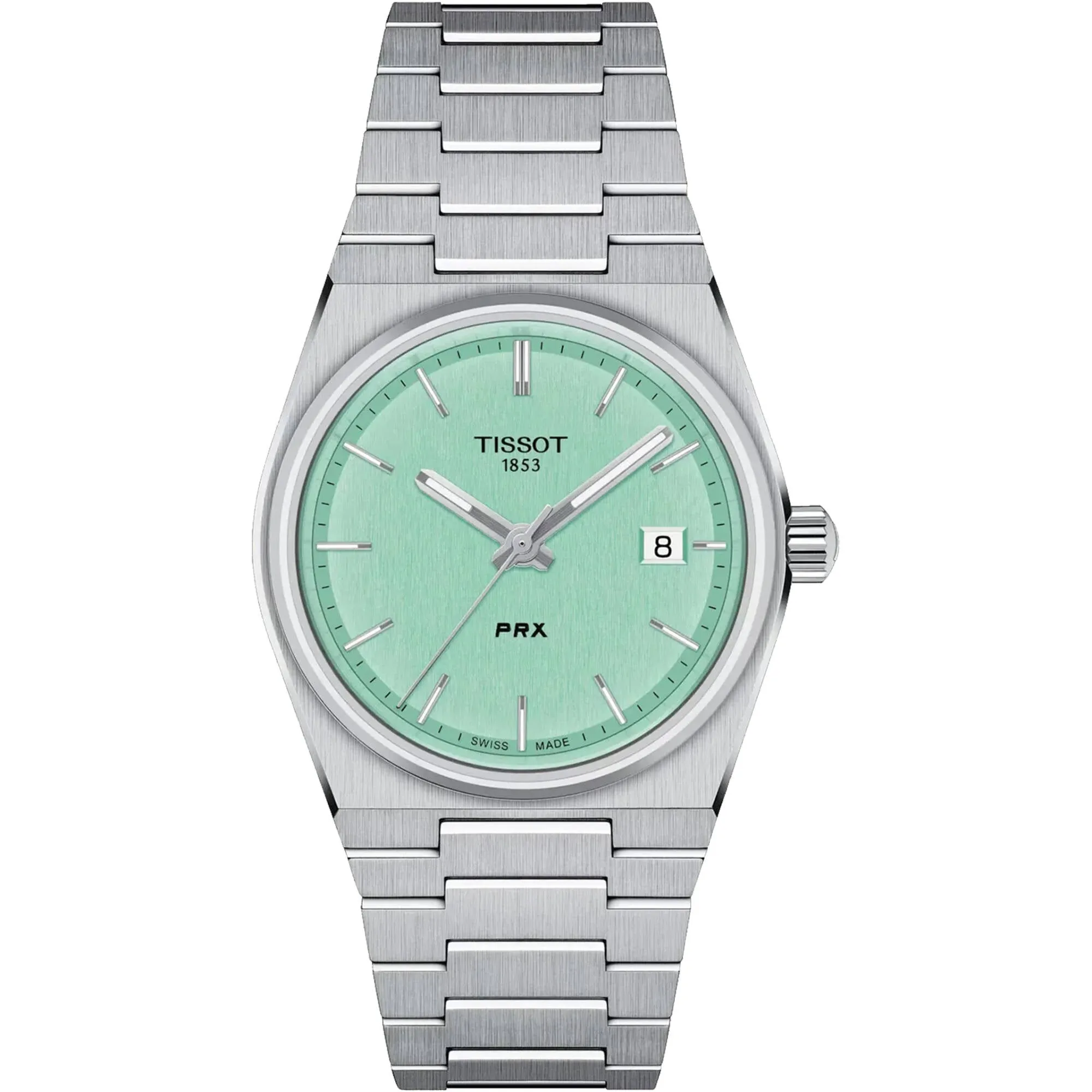 Tissot Men's Watch - T-Classic PRX Light Green Dial Steel Bracelet | T1372101109100 