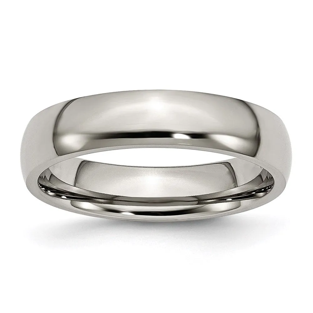 Titanium 5mm Polished Band | TB159