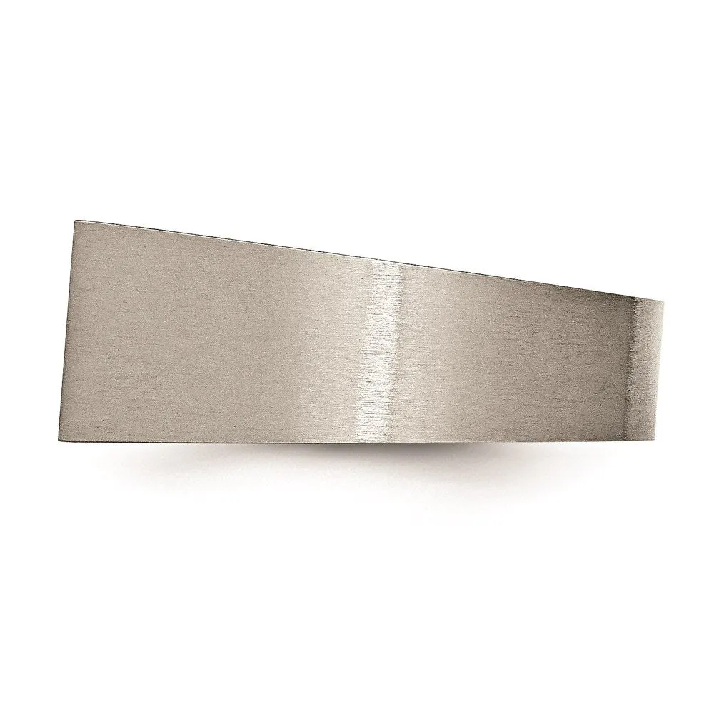 Titanium Polished and Brushed Signet Ring | TB425