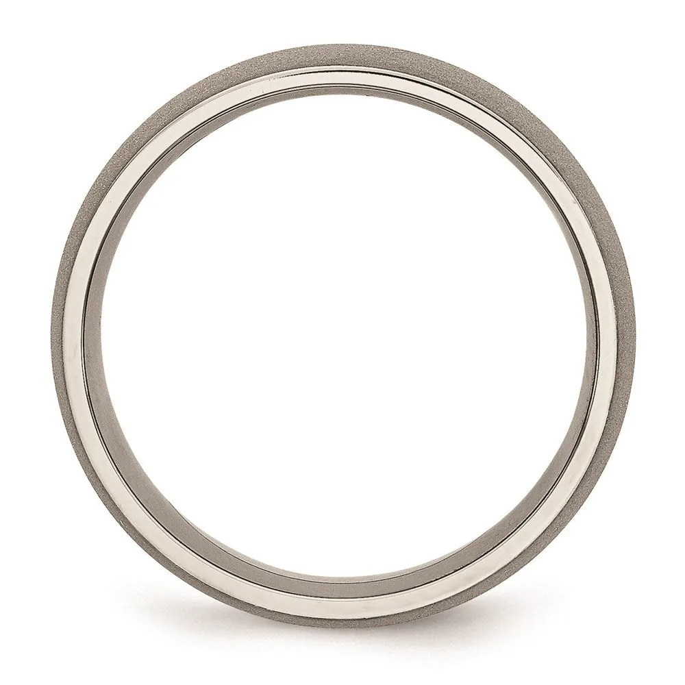 Titanium Stone Finish 7mm Band | TB110