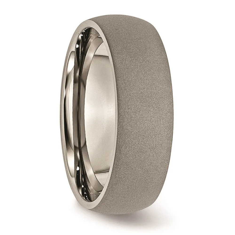 Titanium Stone Finish 7mm Band | TB110