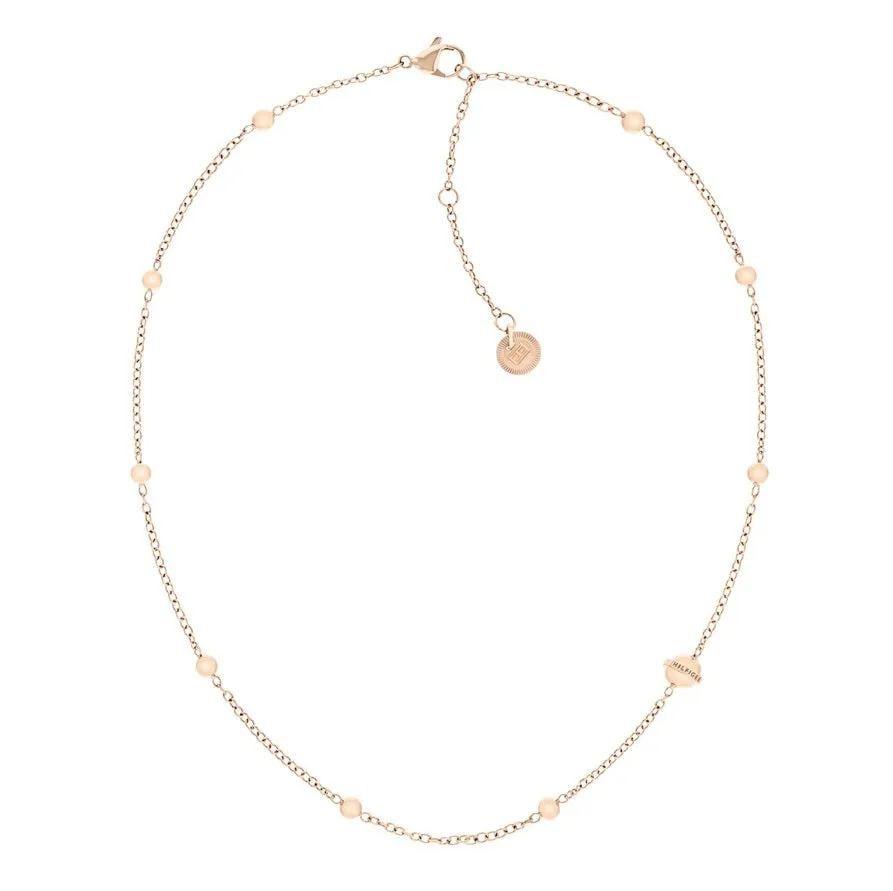 Tommy Hilfiger Metallic Orbs Carnation Gold Necklace 2780898 