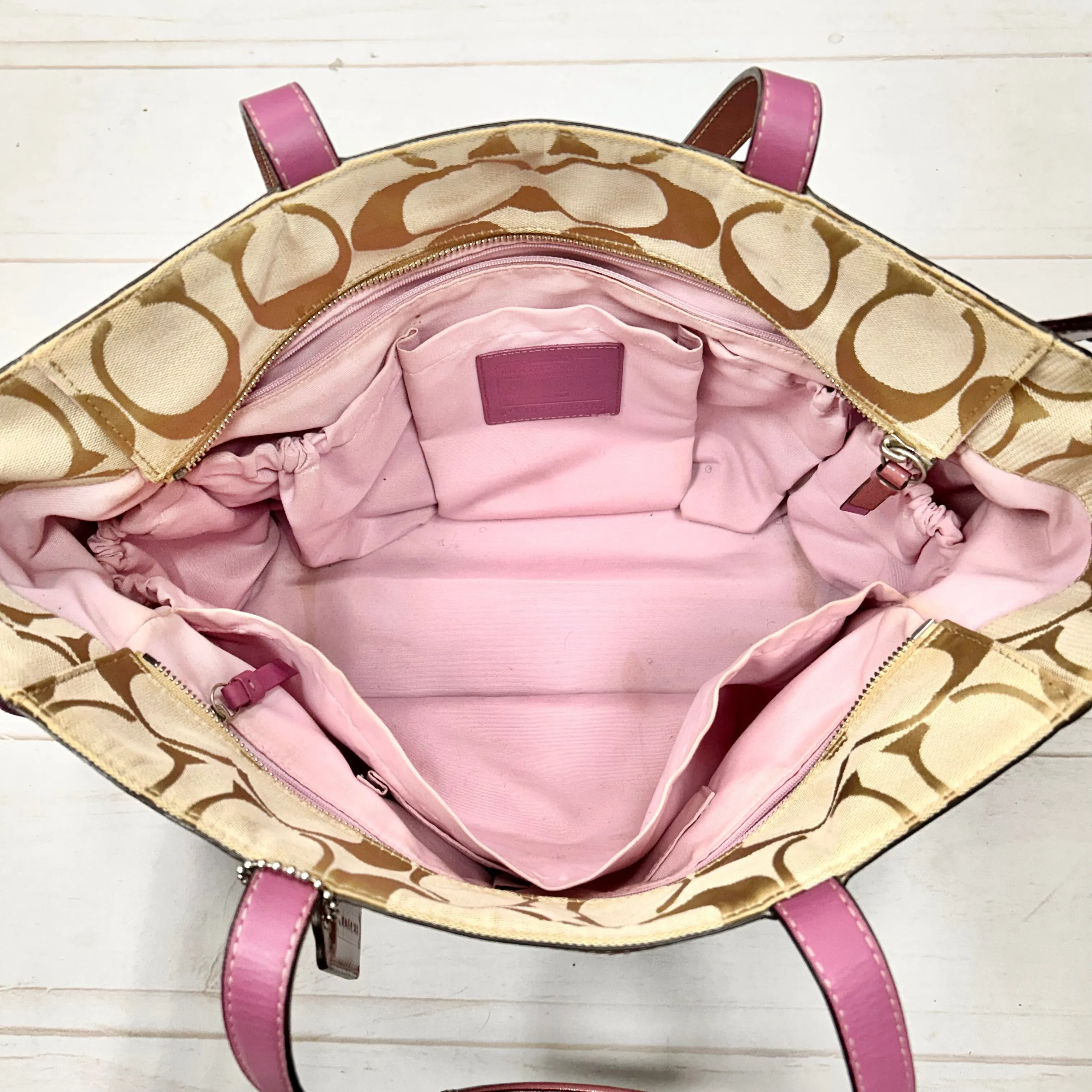 Tote Designer By Coach, Size: Large