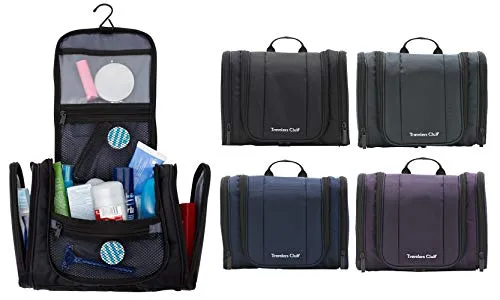 Travelers Club 11" Toiletry Kit Travel Accessory, Charcoal, 11 Inch mega luggage savings