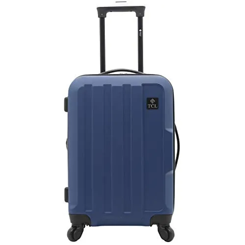 Travelers Club Albany Hardside Expandable Spinner Luggage, Navy Blue, Carry-On 20-Inch mega luggage savings