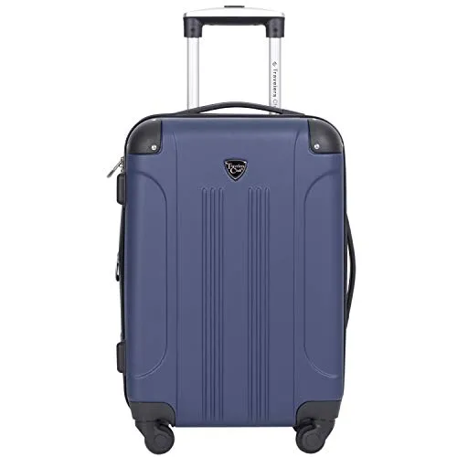 Travelers Club Chicago II Expandable Spinner Carry-On Luggage, Cobalt Blue, 20-Inch mega luggage savings