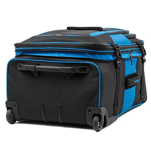 Travelpro Bold-Softside Expandable Rollaboard Upright Luggage, Blue/Black, Checked-Large 28-Inch