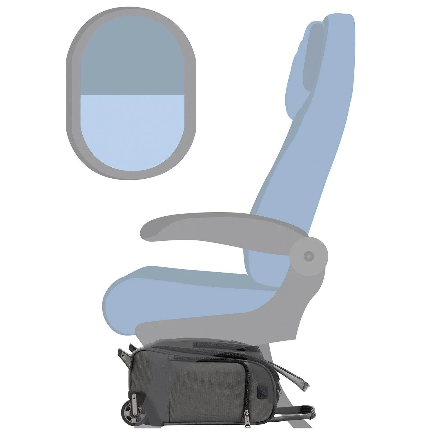 TravelPro Crew Versapack Valise Cabine Roulante à Placer Sous le Siège Travelpro