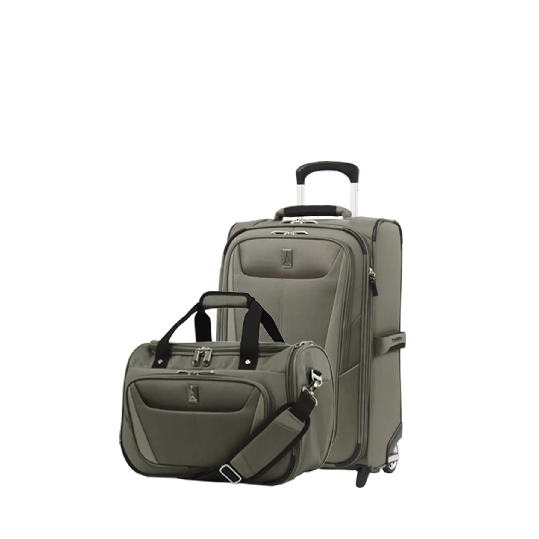 Travelpro Maxlite 5 Ensemble Souple 2 Pièces Valise Cabine Extensible Verticale 2 Roues / Sac Souple Sous Siège, Valise Légère, Sacs pour Hommes et Femmes Travelpro