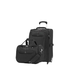 Travelpro Maxlite 5 Ensemble Souple 2 Pièces Valise Cabine Extensible Verticale 2 Roues / Sac Souple Sous Siège, Valise Légère, Sacs pour Hommes et Femmes Travelpro