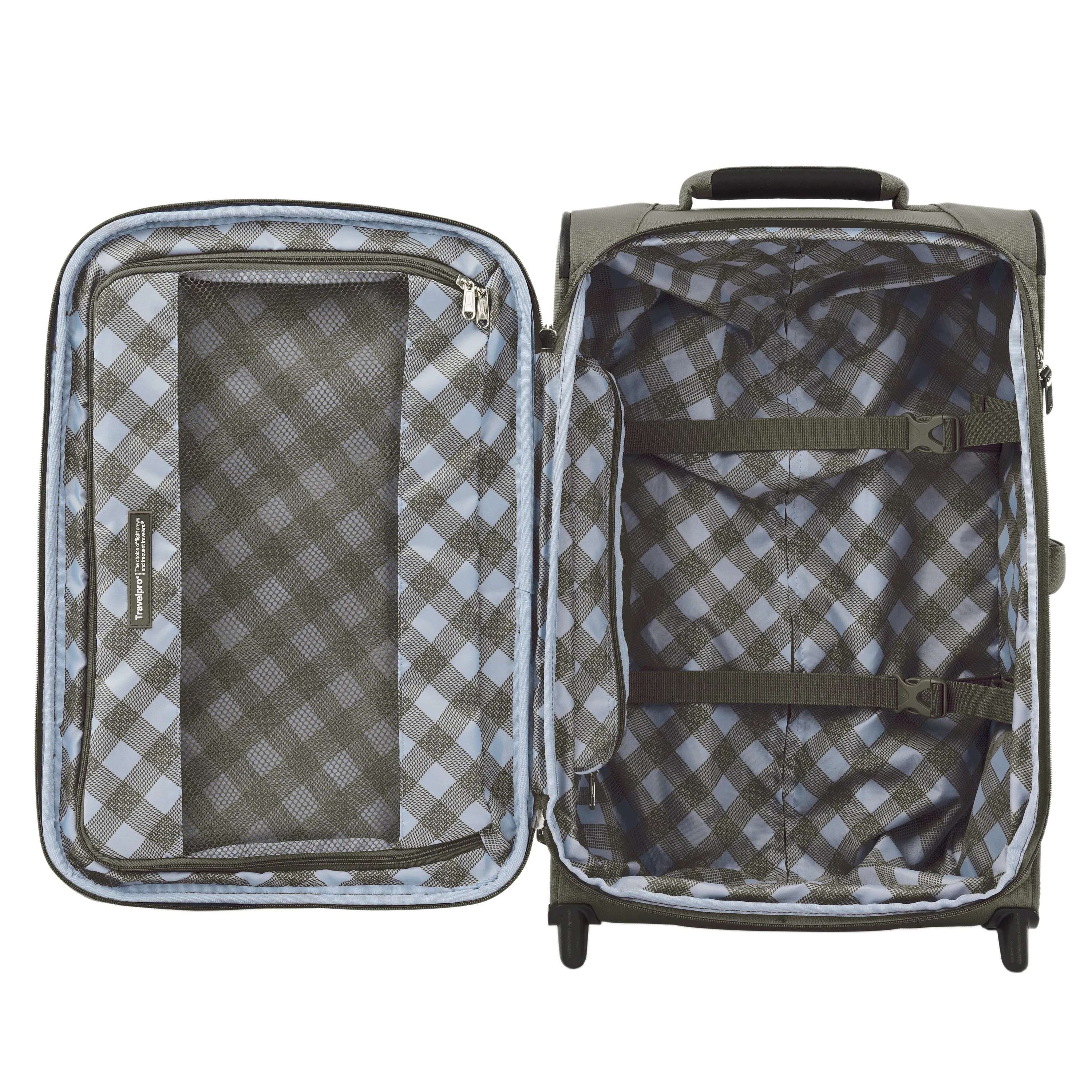 Travelpro Maxlite 5 Ensemble Souple 2 Pièces Valise Cabine Extensible Verticale 2 Roues / Sac Souple Sous Siège, Valise Légère, Sacs pour Hommes et Femmes Travelpro