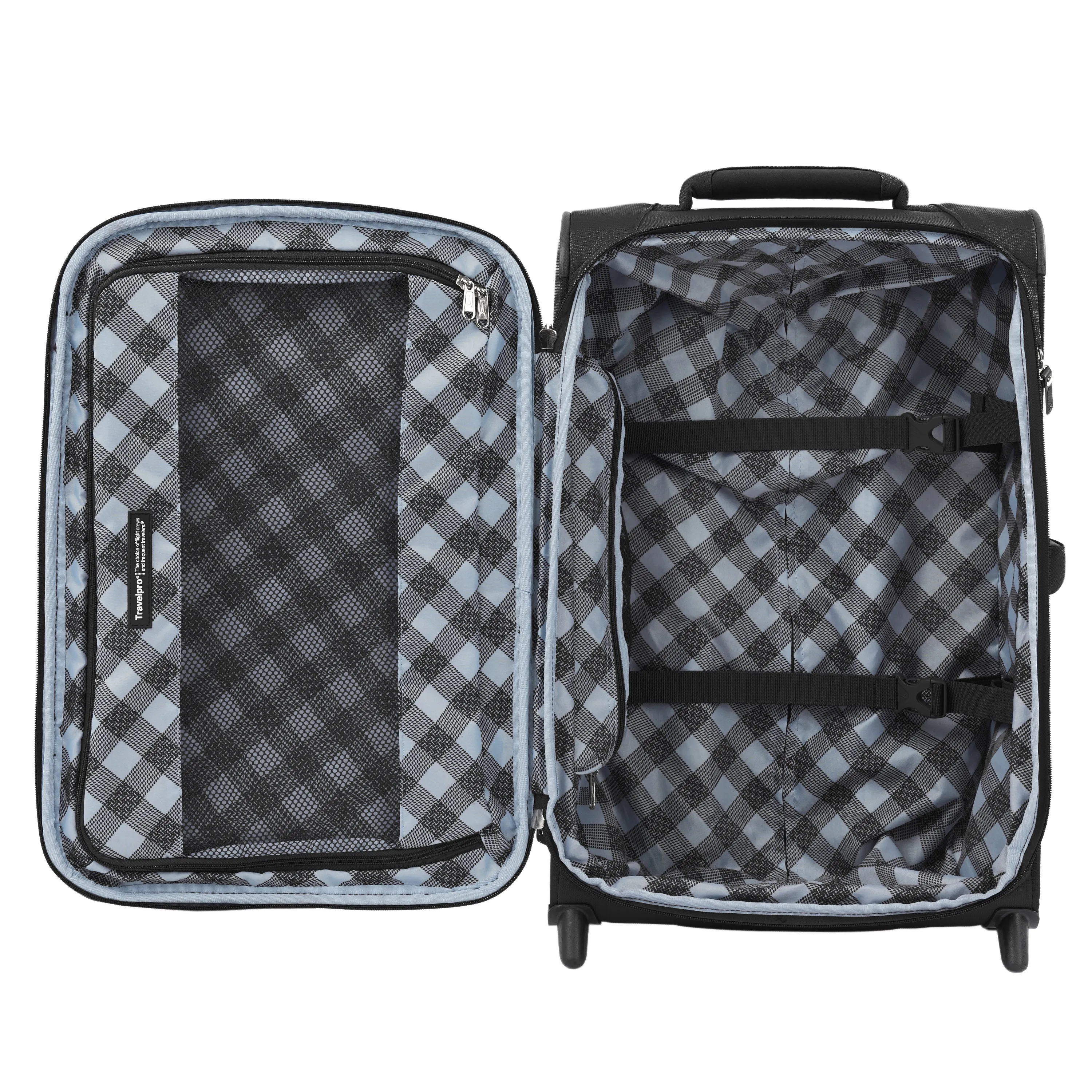 Travelpro Maxlite 5 Ensemble Souple 2 Pièces Valise Cabine Extensible Verticale 2 Roues / Sac Souple Sous Siège, Valise Légère, Sacs pour Hommes et Femmes Travelpro