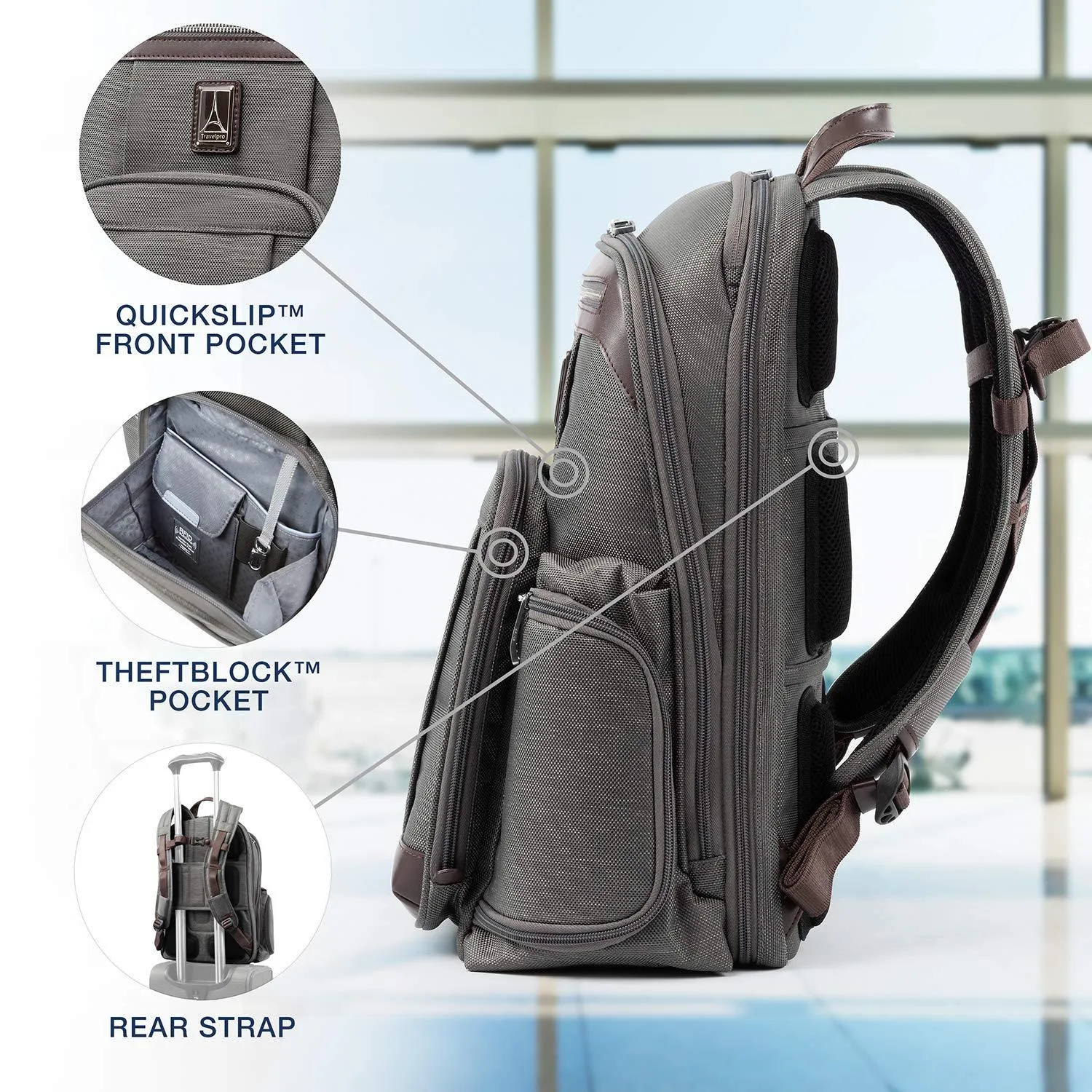 Sac à dos professionnel TravelPro Platinum Elite pour voyage