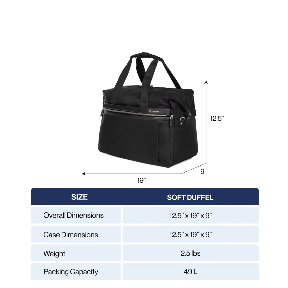 Travelpro Platinum Elite Sac de Voyage Souple Cabine (19 Pouces) Bags Travelpro