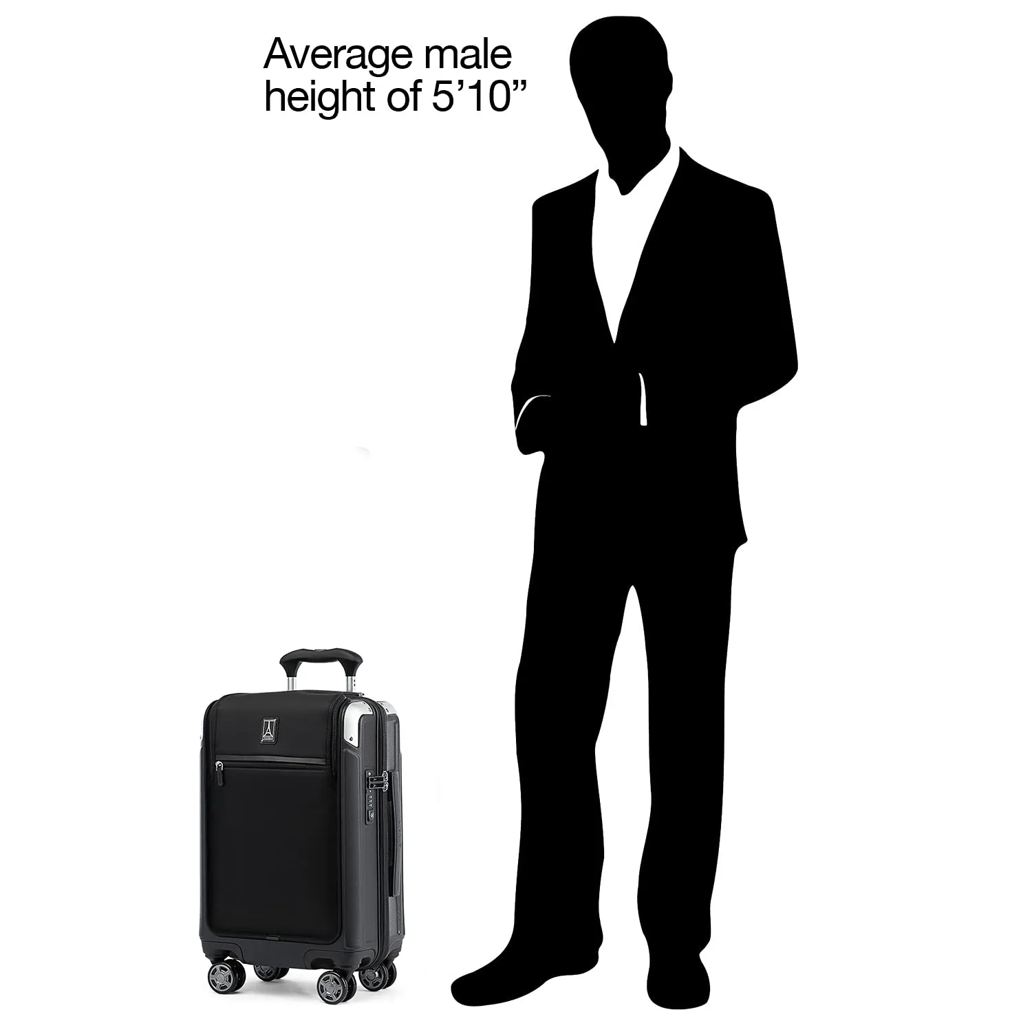 Travelpro Platinum Elite Valise Rigide Expandable avec Roues Spinner et Verrou TSA, Coque Dure en Polycarbonate, Poche pour Ordinateur Portable, Format Cabine 20 Pouces, Travelpro