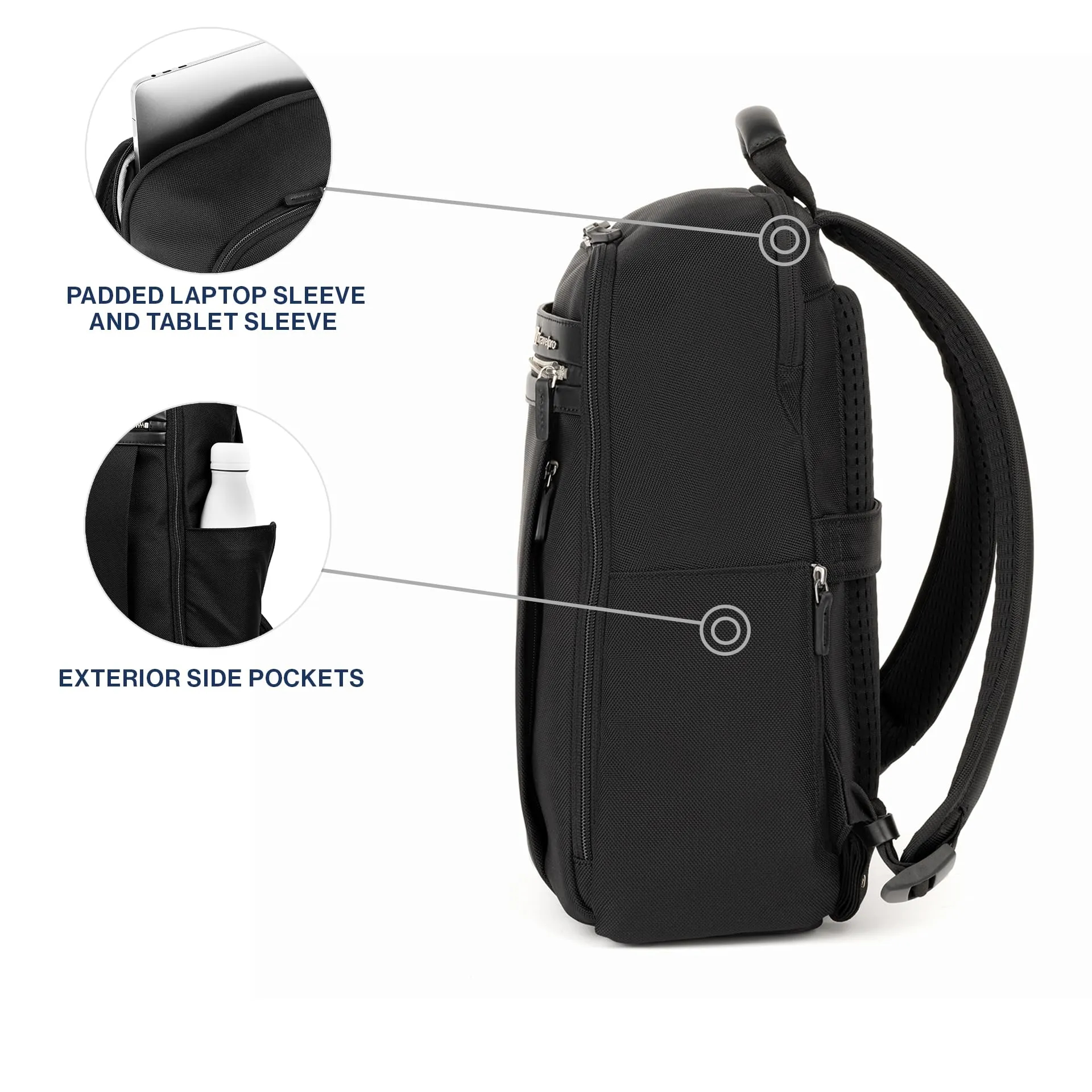 Sac à dos de voyage Travelpro Platinum Elite pour ordinateur portable, convient aux sacs pour ordinateurs jusqu'à 16 pouces Travelpro