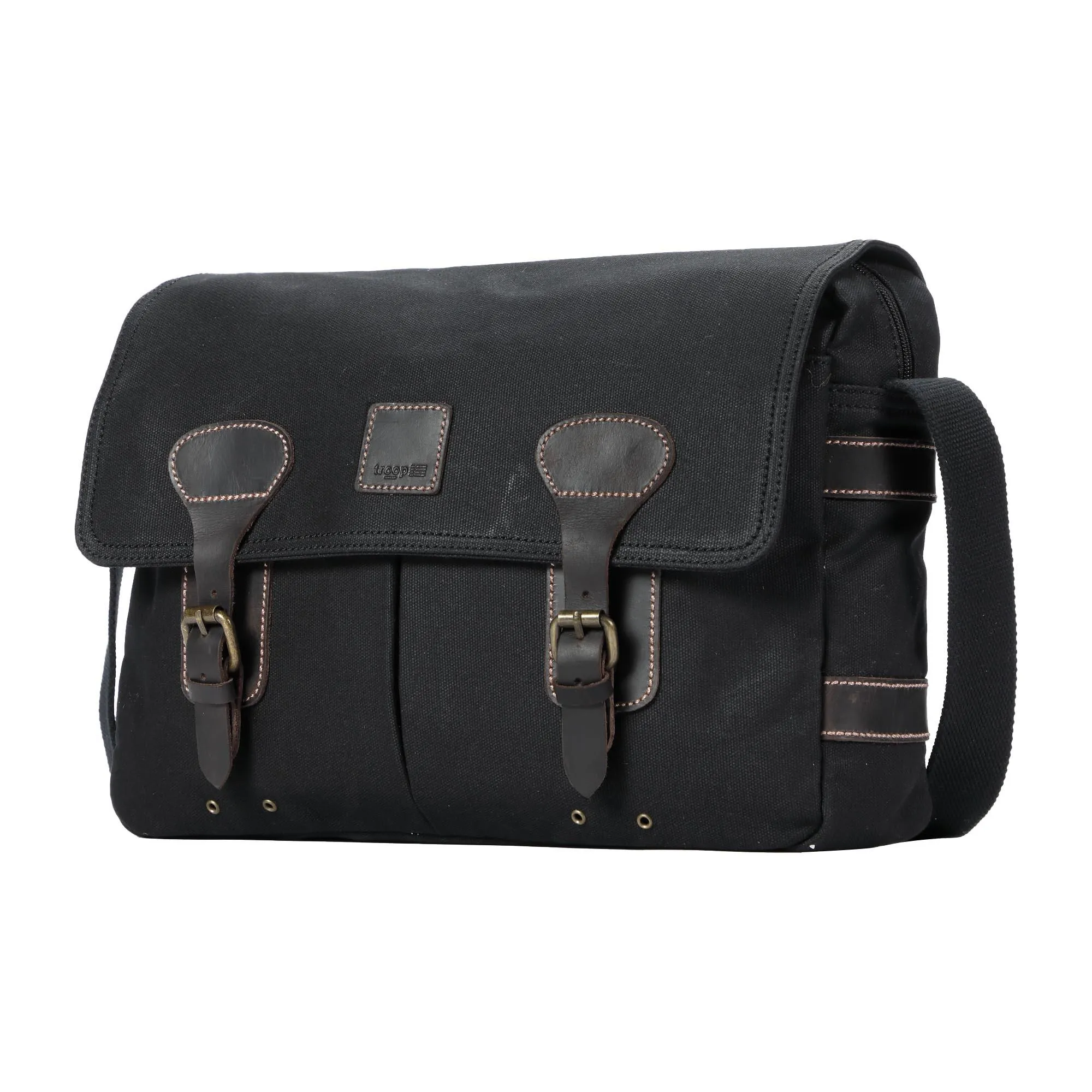 Troop London Heritage Canvas Messenger Shoulder Bag 13?? Laptop