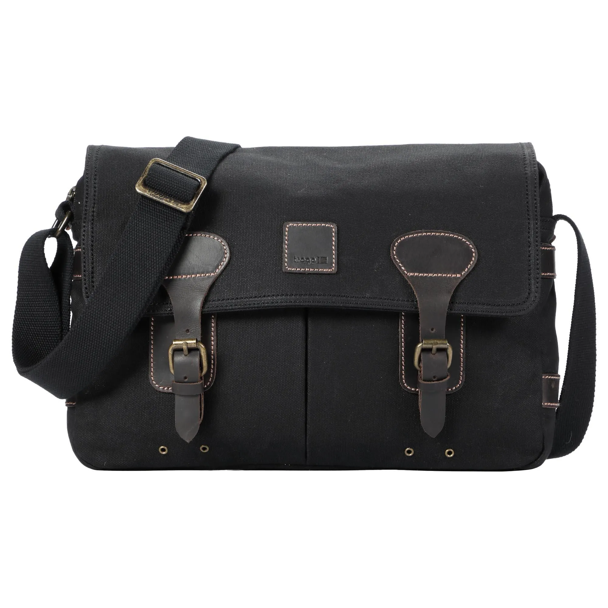 Troop London Heritage Canvas Messenger Shoulder Bag 13?? Laptop