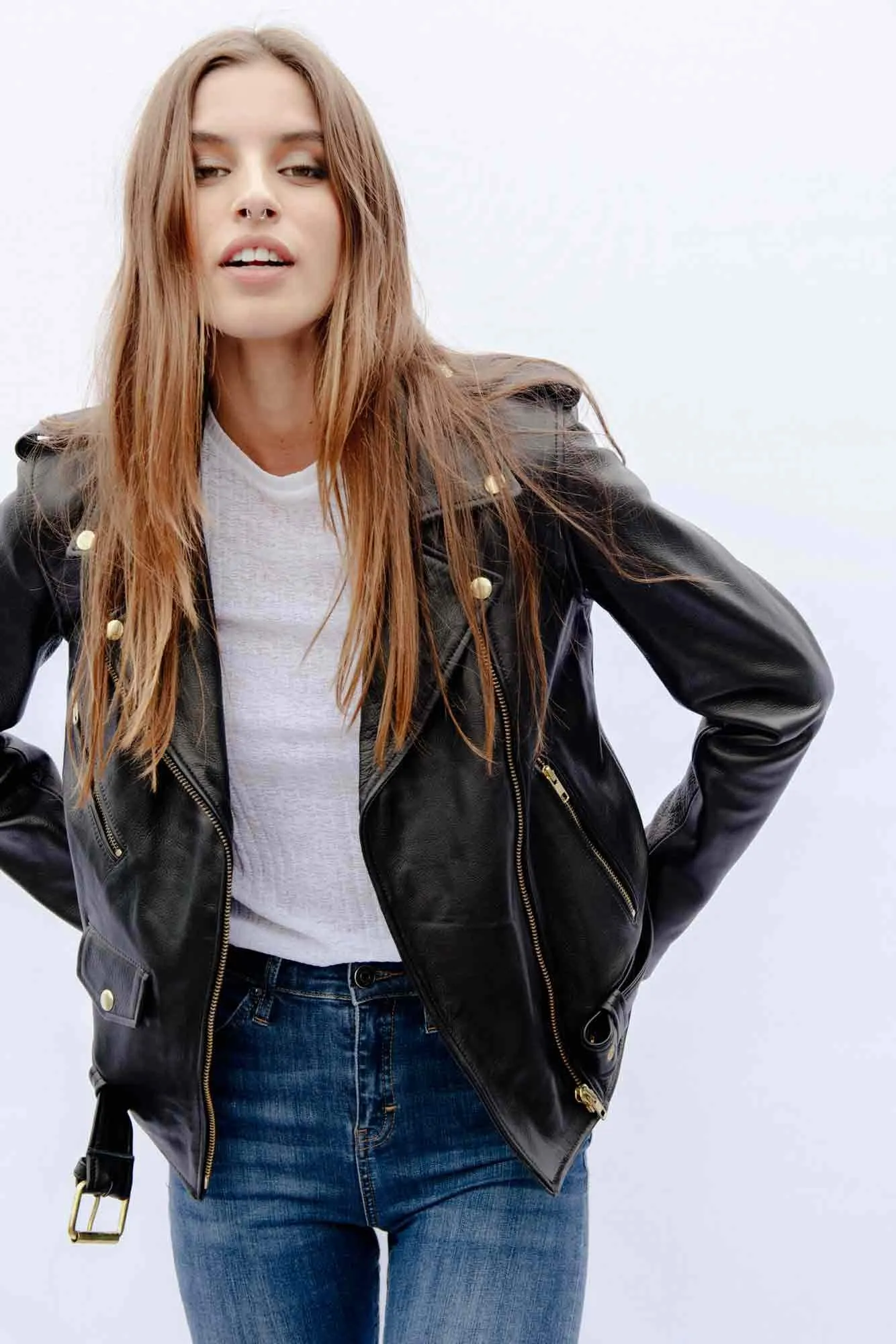 Understated Leather Easy Rider Jacket