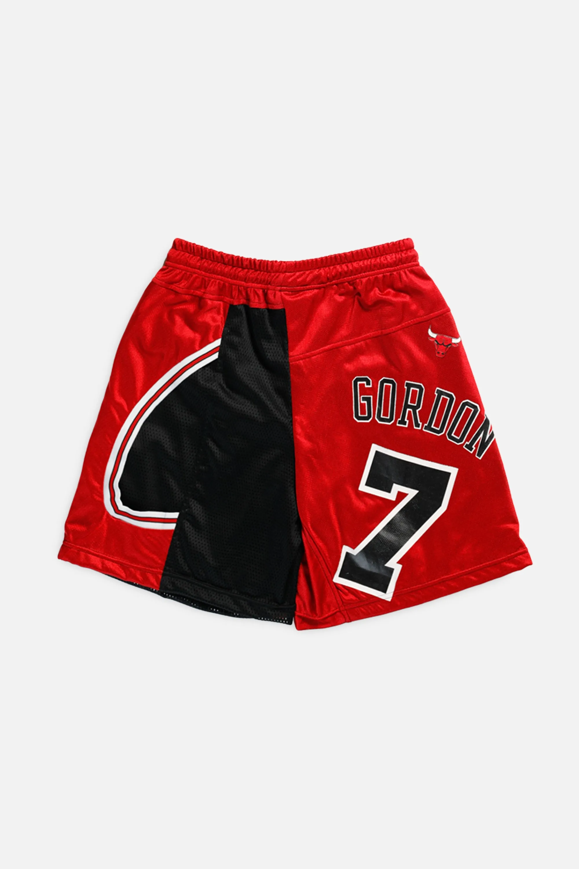 Unisex Rework Chicago Bulls NBA Jersey Shorts - S