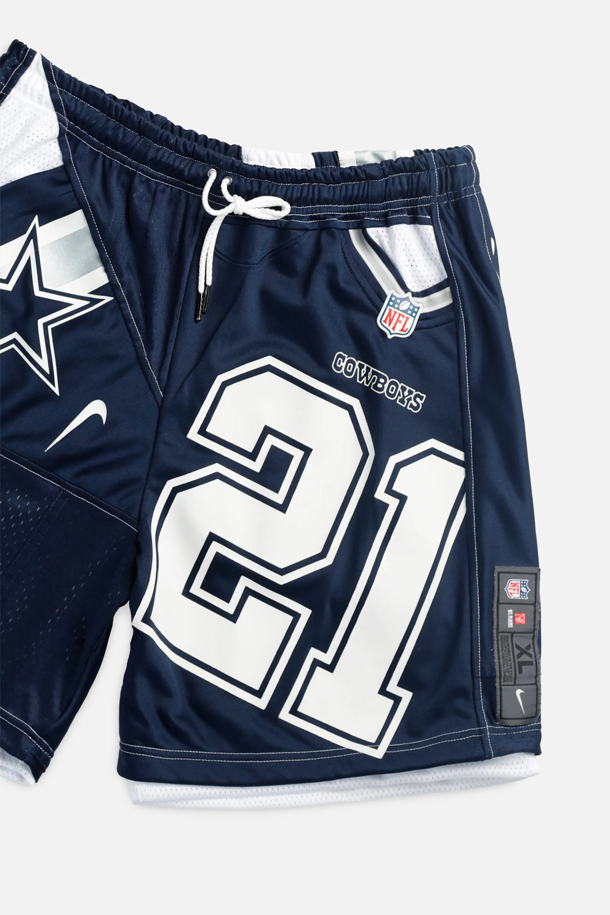 Unisex Rework Dallas Cowboys NFL Jersey Shorts - L