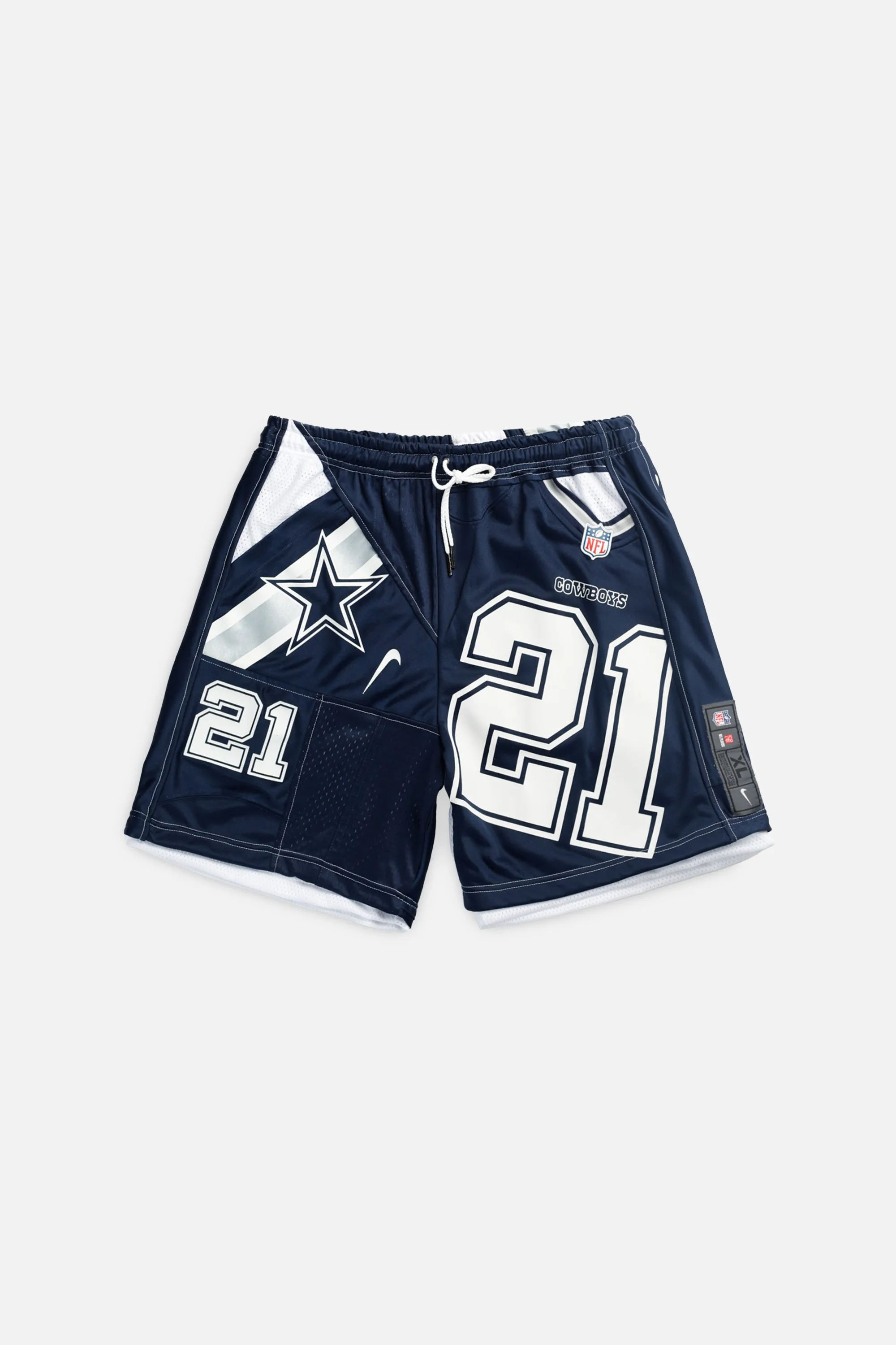 Unisex Rework T-shirts,  tops,  summer styles, sports vests, running tops,Vintage Nike Athletic Tee, Tops Sports Tops,  Sports Tops, Quick Dry, Short Sleeves Dallas Cowboys NFL Jersey Shorts - L