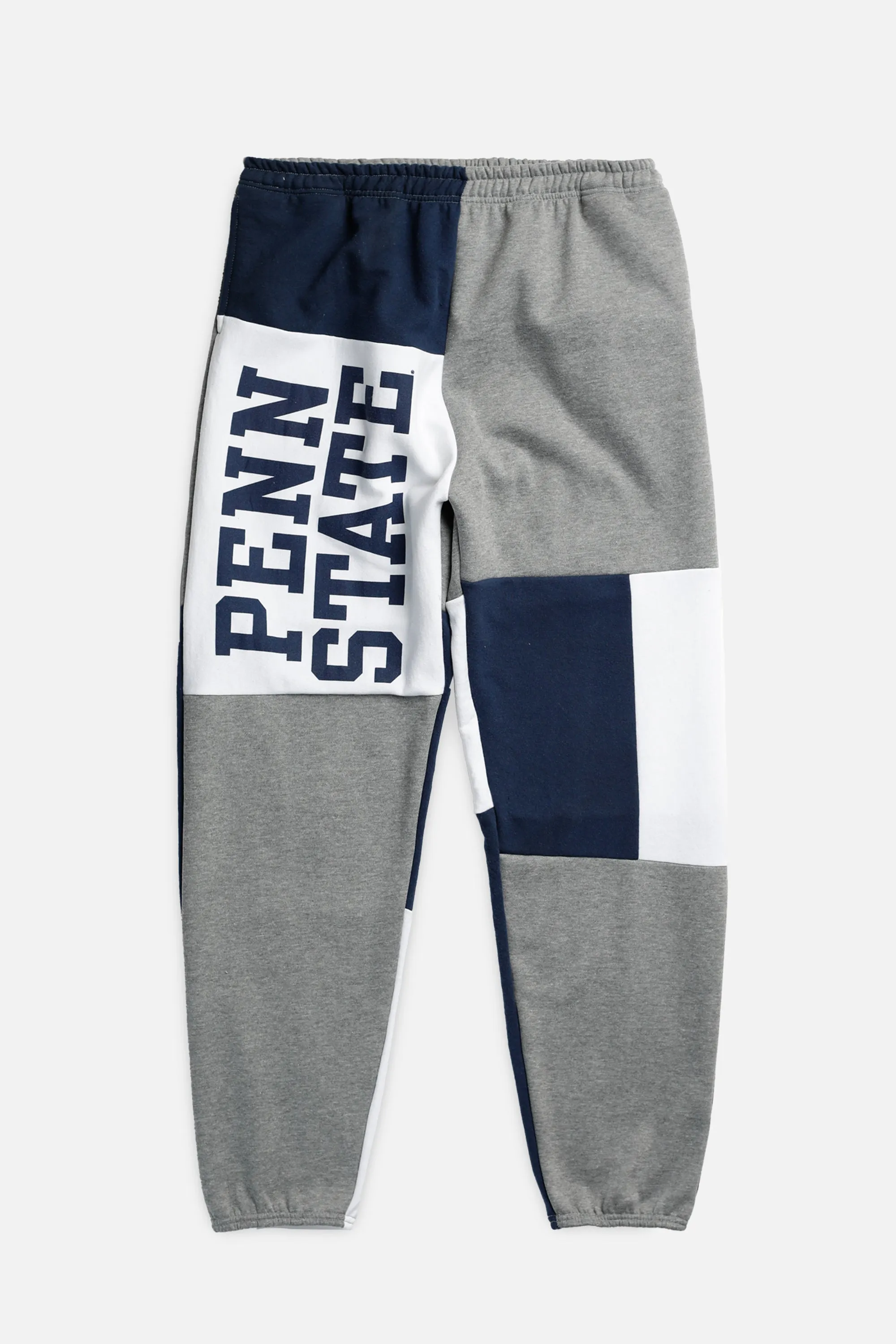 Unisex Rework T-shirts,  tops,  summer styles, sports vests, running tops,Vintage Nike Athletic Tee, Tops Sports Tops,  Sports Tops, Quick Dry, Short Sleeves Penn State Patchwork Sweatpants - L