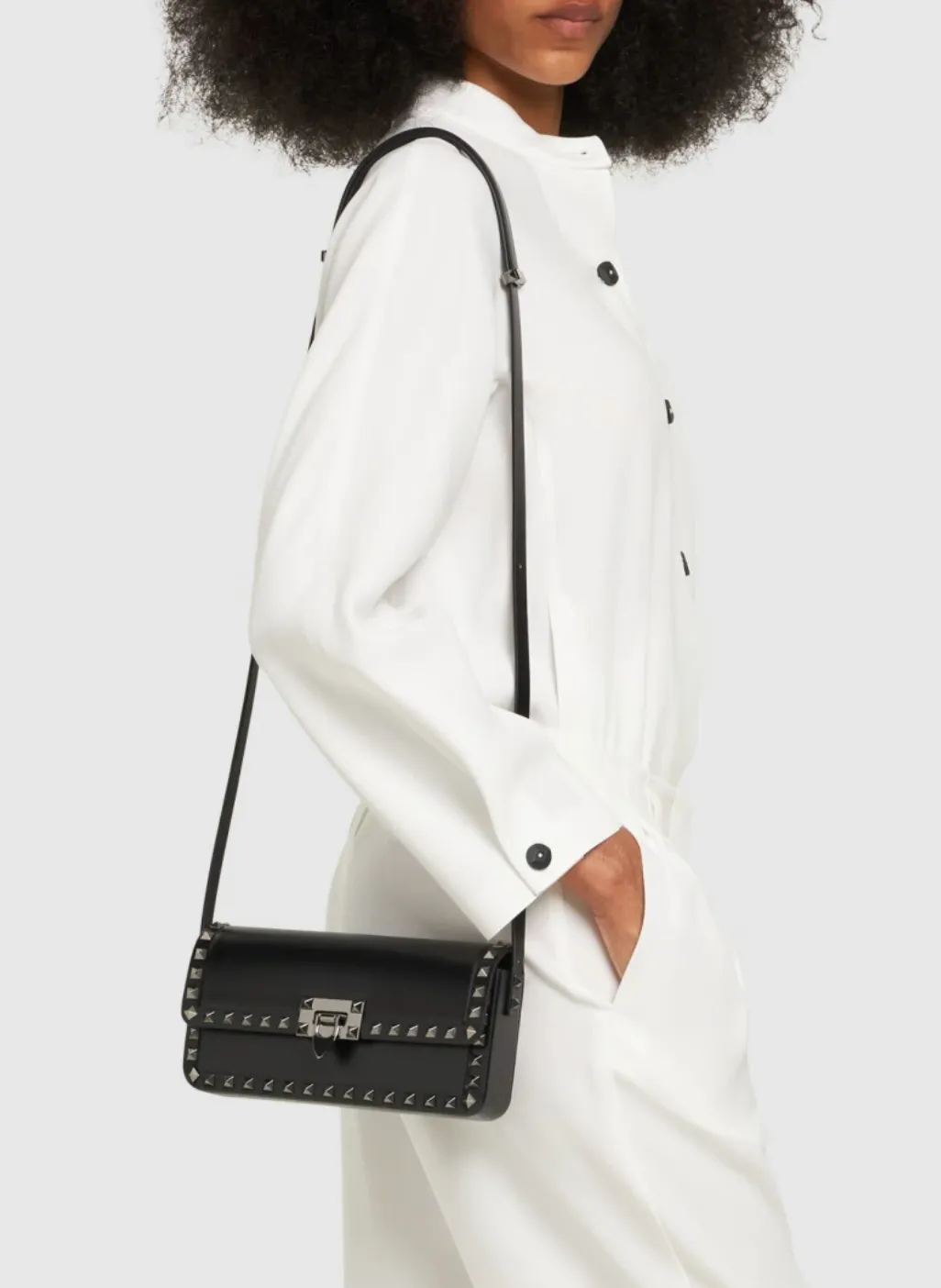 Valentino Garavani Rockstud23 East-West Shoulder Bag