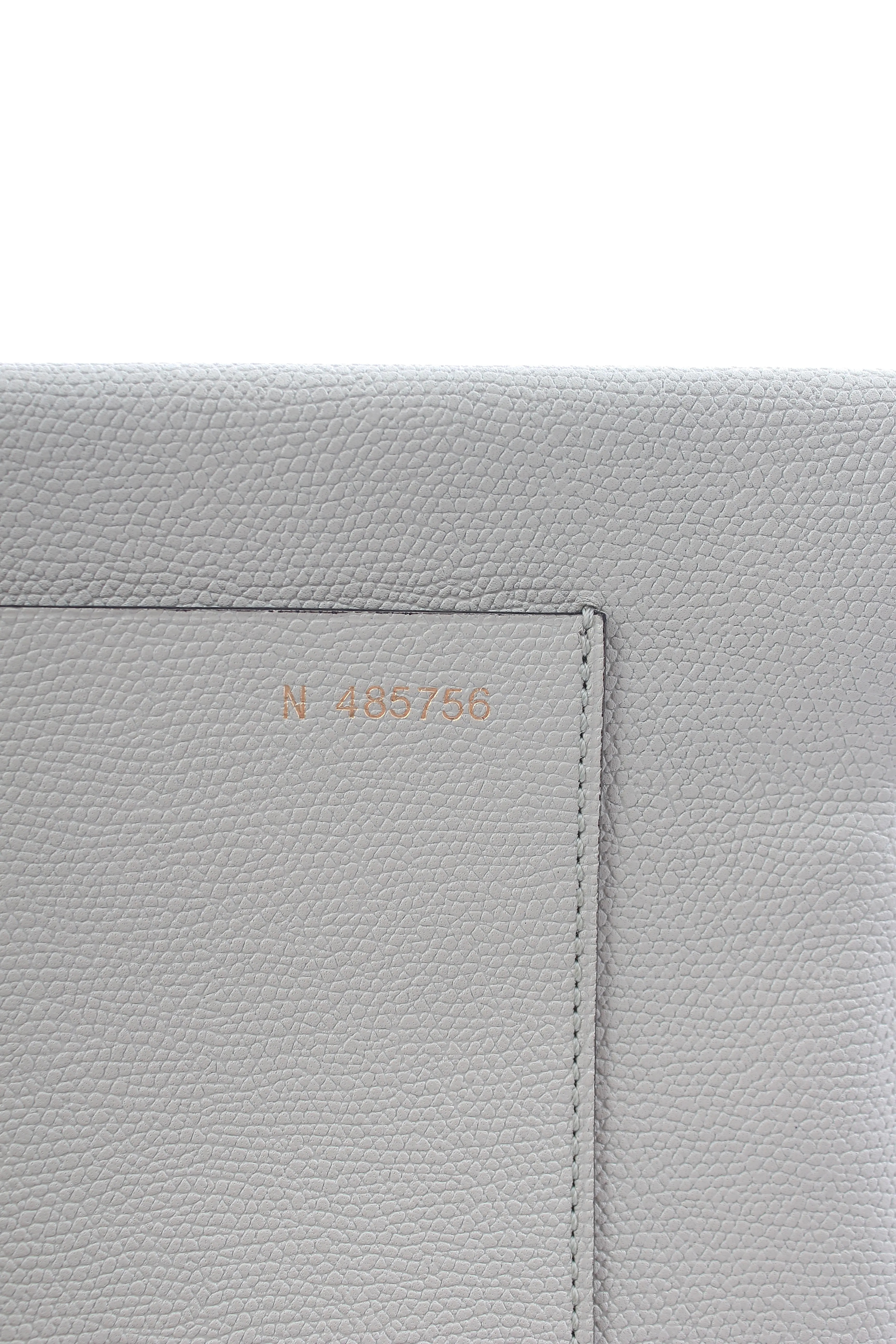 Valextra Grained Leather Clutch Bag