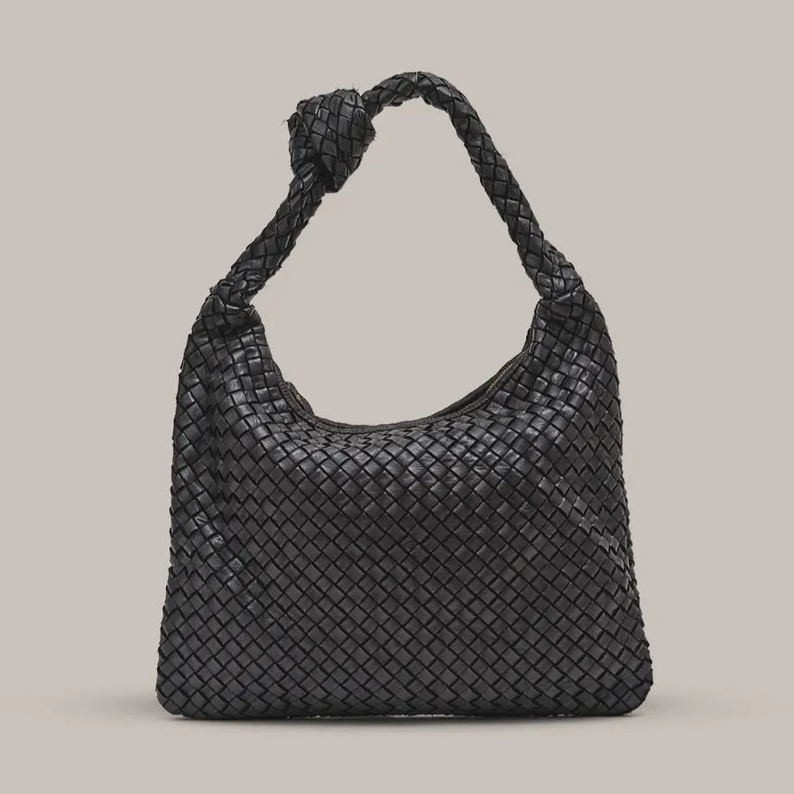 Vestirsi Hailey Woven Hobo Black