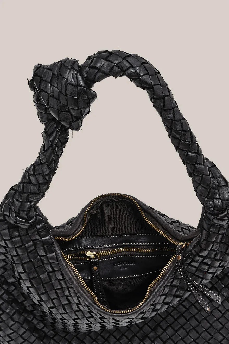Vestirsi Hailey Woven Hobo Black