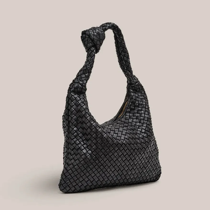 Vestirsi Hailey Woven Hobo Black
