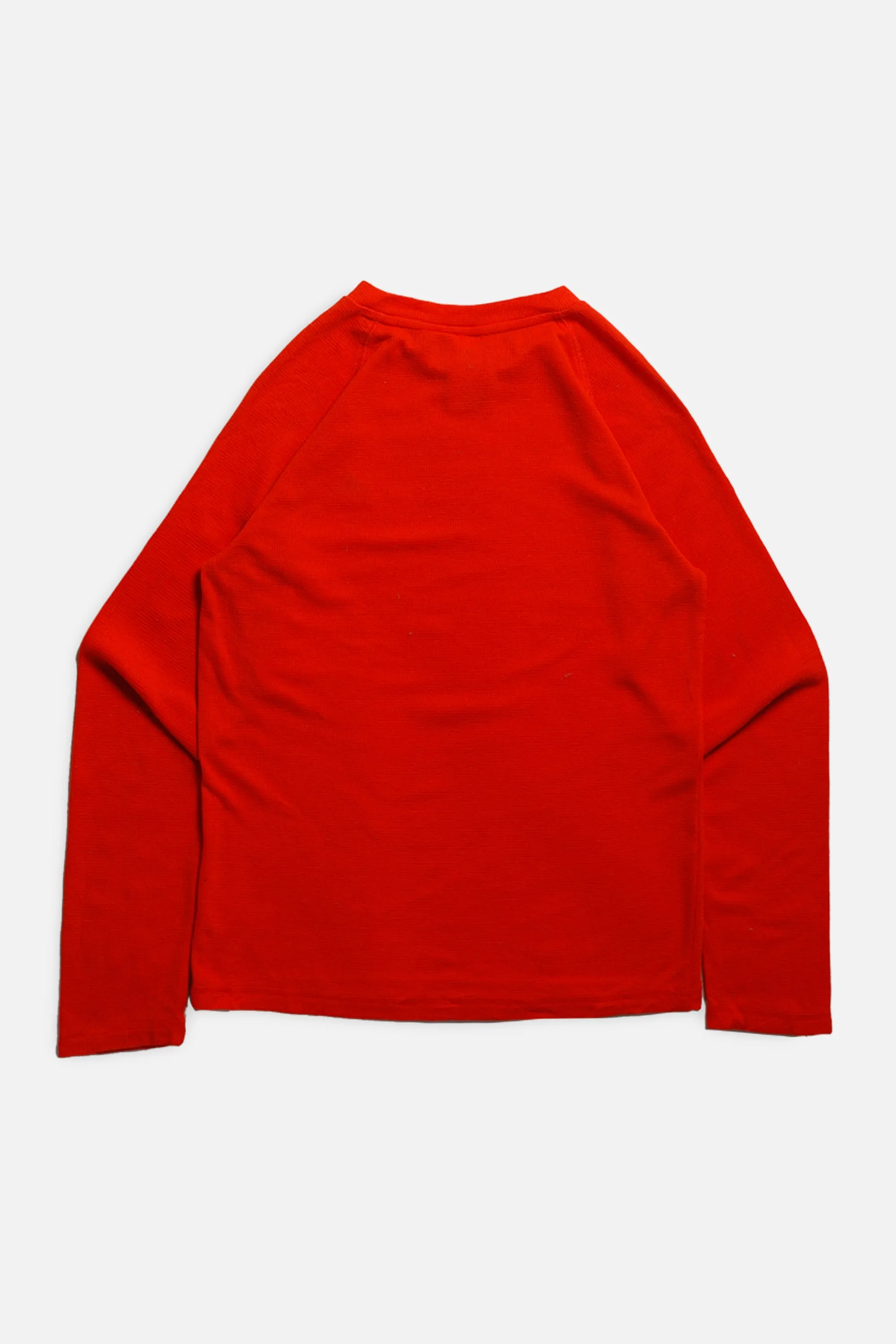Vintage Adidas Long Sleeve Waffle Knit Tee - Women's S