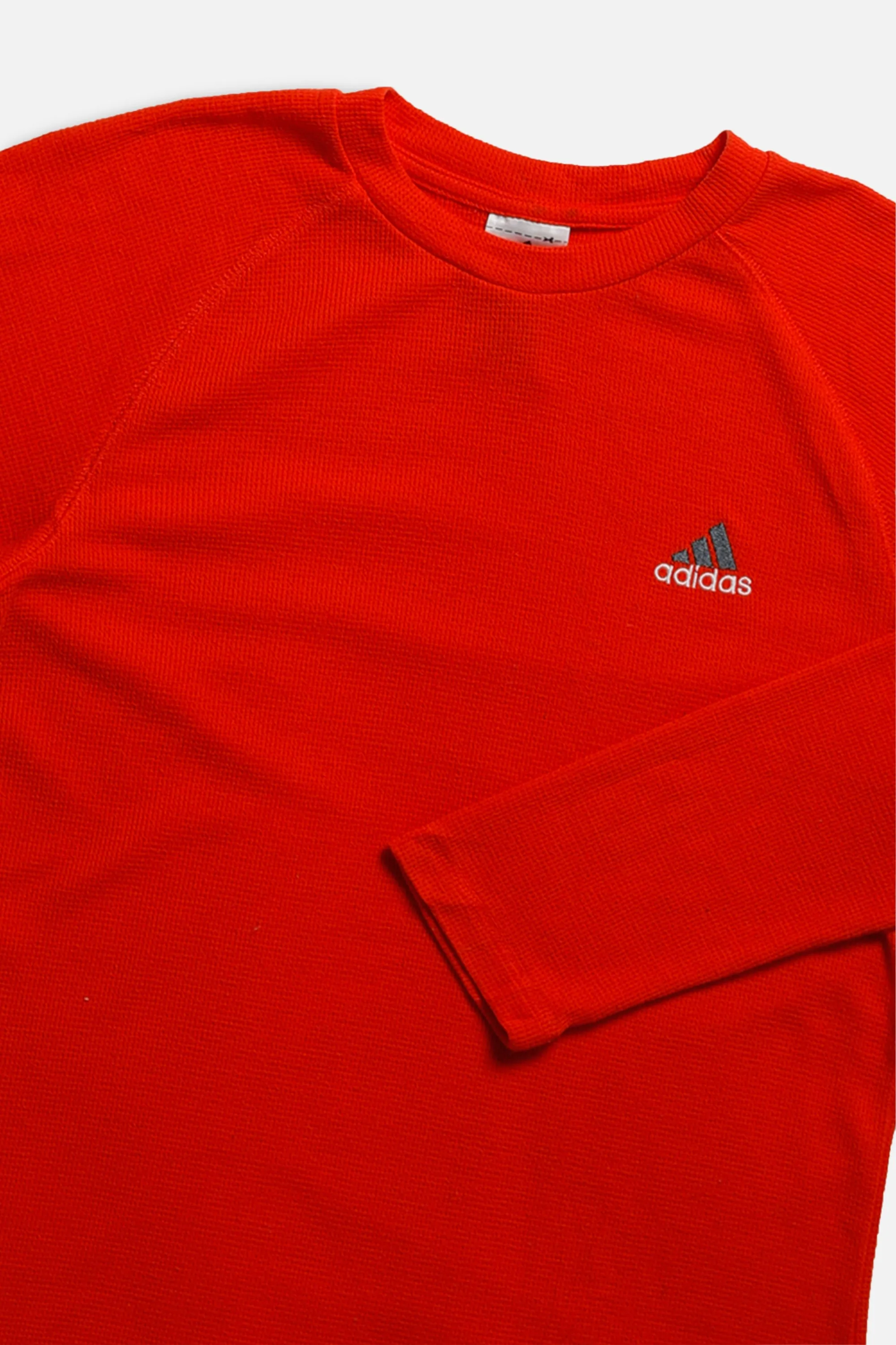 Vintage Adidas Long Sleeve Waffle Knit Tee - Women's S