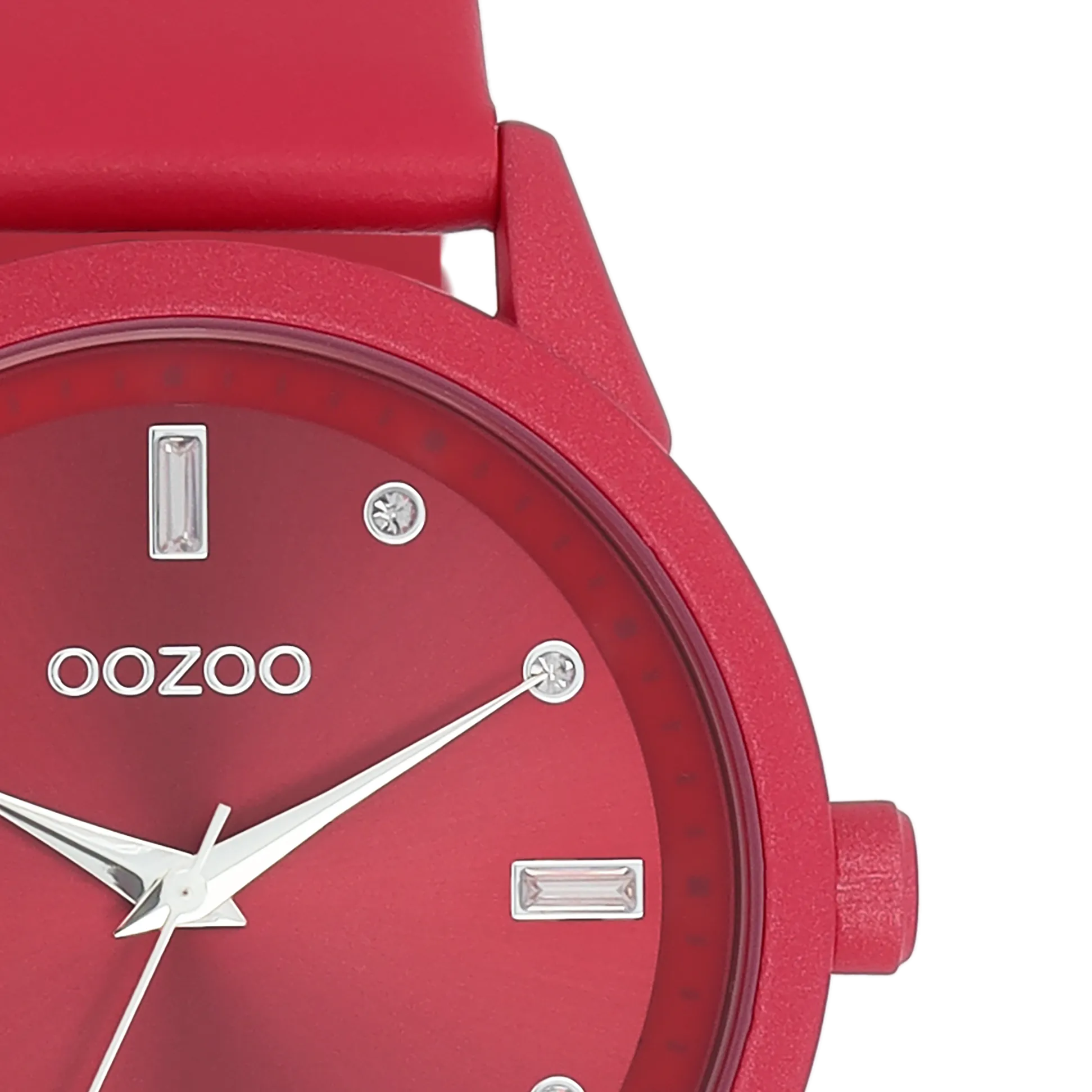 Viva magenta OOZOO watch with leather strap - C11286