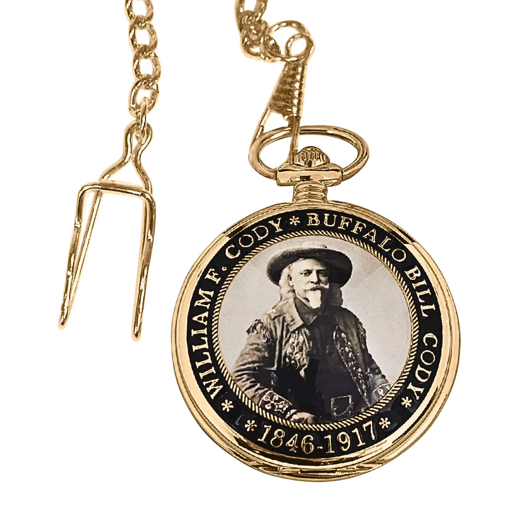 Western Legends Buffalo Bill Pocket Watch