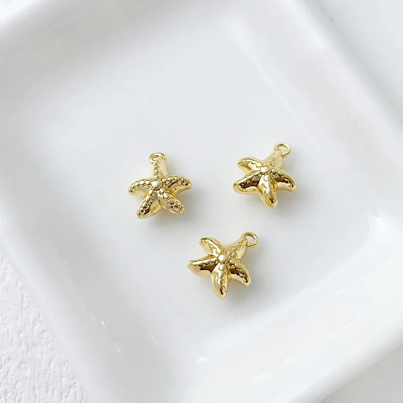 Wholesale 14k Gold Plated Marine Creature Pendant Diy Accessories