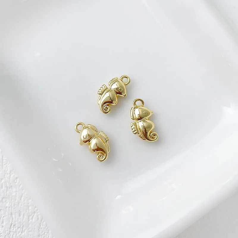 Wholesale 14k Gold Plated Marine Creature Pendant Diy Accessories