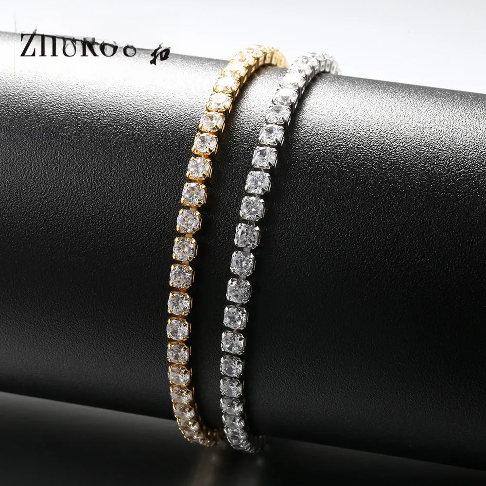 Wholesale Adjustable Pull-out Bracelet Zirconia Bracelet Thickened Plated Real