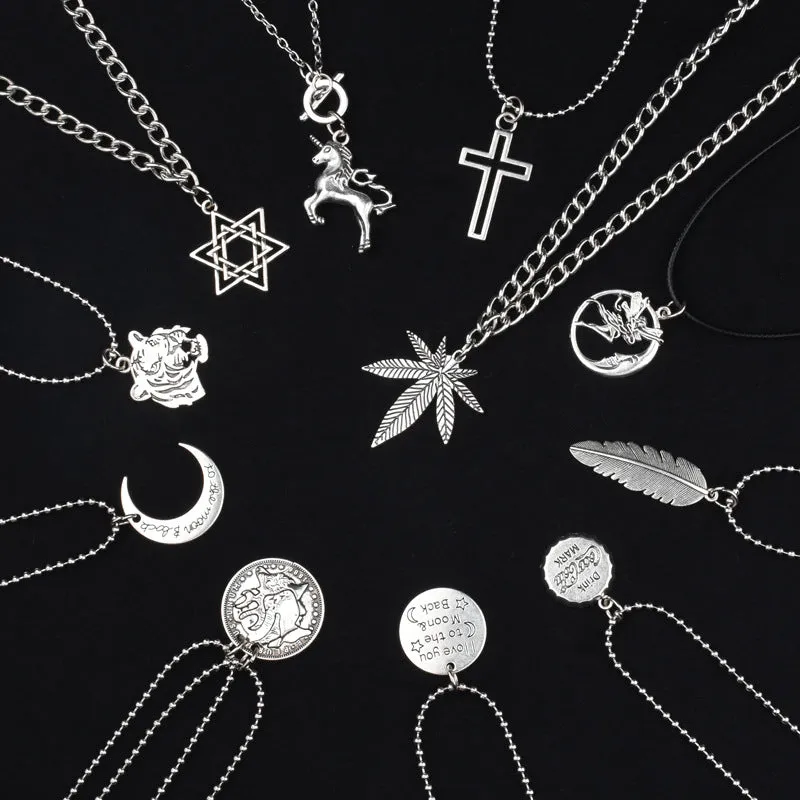 Wholesale All-match Simple and Cool Hip-hop Korean Necklaces light_wish_jewels