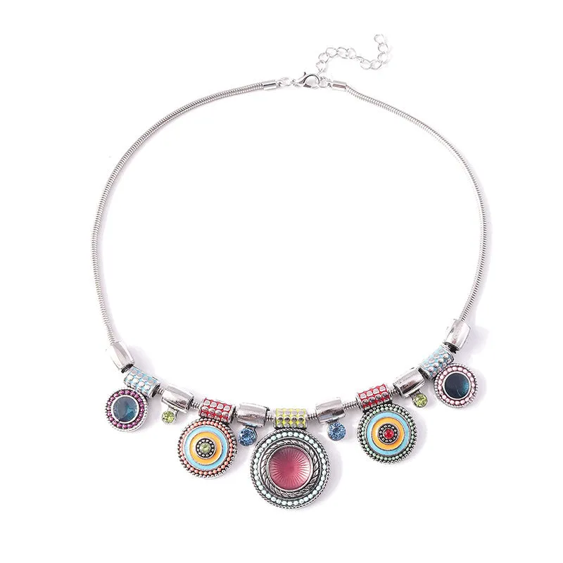 Wholesale Bohemian Ethnic Style Medallion Necklace