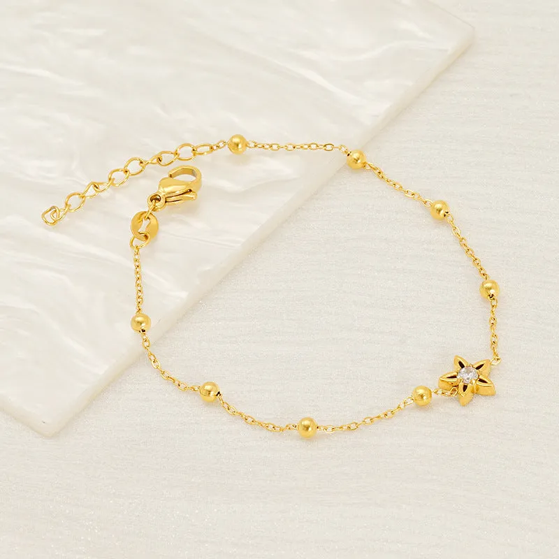 Wholesale Commuter Titanium Steel Zirconia Bracelet