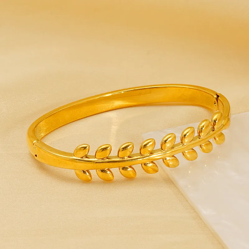 Wholesale Electroplating non-fading titanium steel bracelet buckle bracelet light_wish_jewels