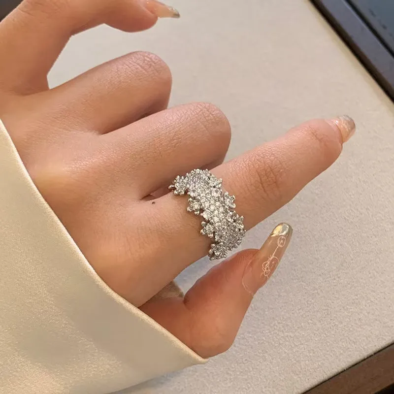 Wholesale Exquisite Diamond Super Flash Zircon Open Ring light_wish_jewels