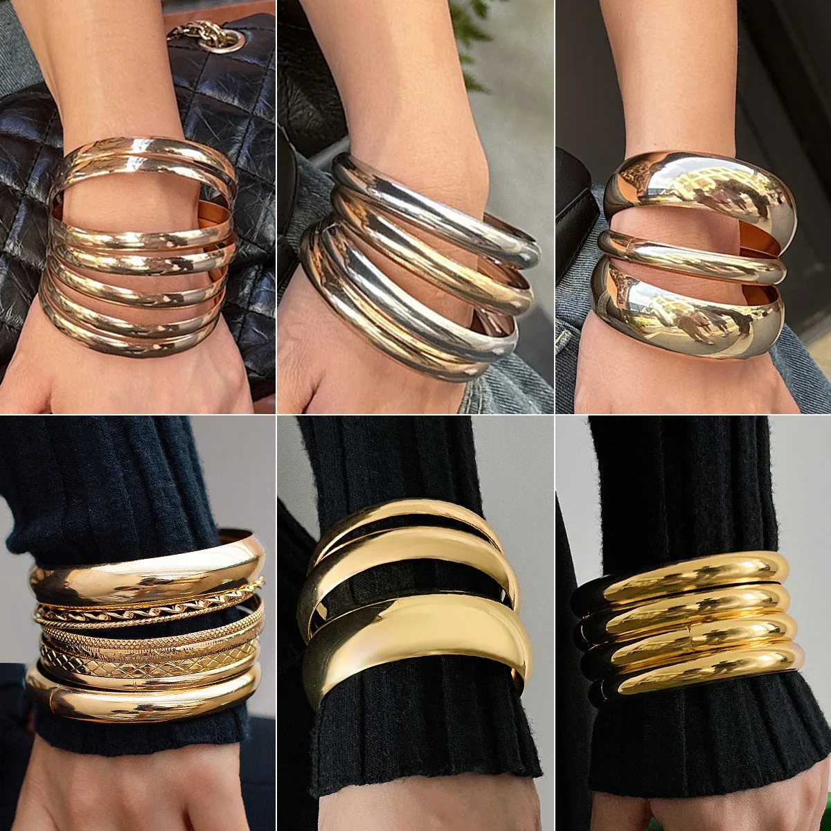 Wholesale Fashion Metal Scenery Bracelet suit light_wish_jewels