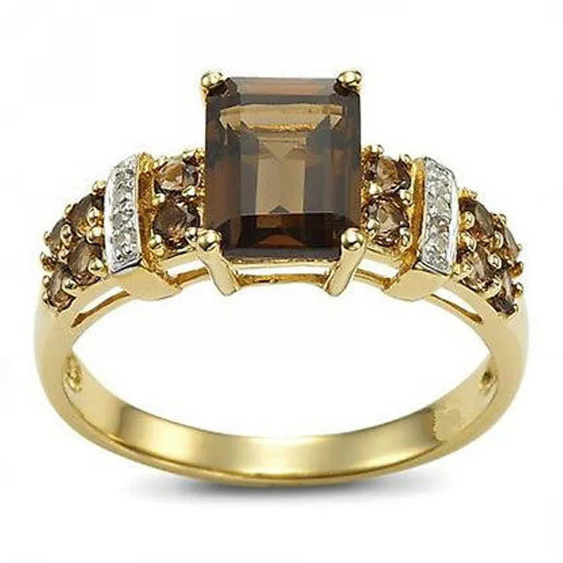 Wholesale Fashion Square Zircon Set Rings